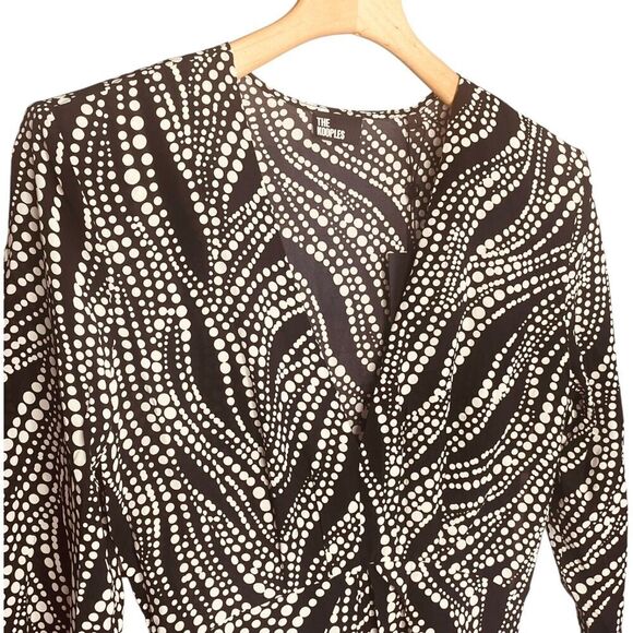 The Kooples Printed V Neck Short Mini Dress - Picture 8 of 13